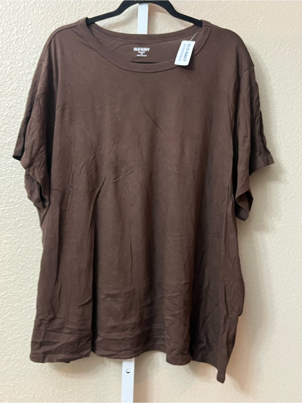 Old Navy Brown Short-Sleeve Crewneck Tee